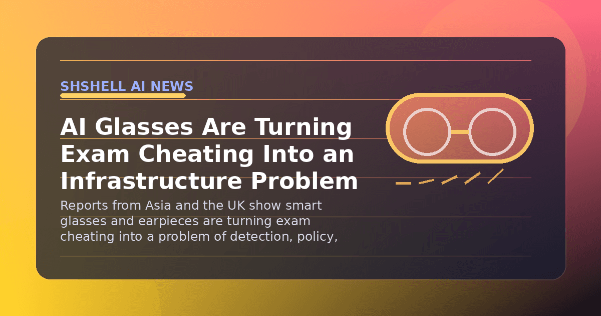 AI Glasses Are Turning Exam Cheating Into an Infrastructure Problem