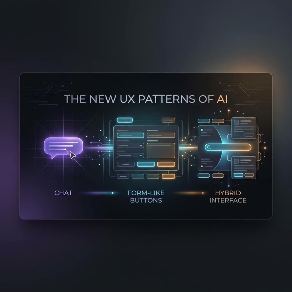 The New UX Patterns of AI: When to Use Chat, When to Use Buttons, and When to Use Both