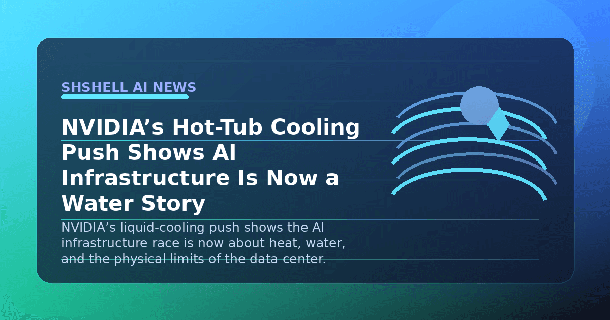 NVIDIA’s Hot-Tub Cooling Push Shows AI Infrastructure Is Now a Water Story