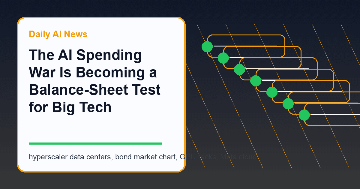 The AI Spending War Is Becoming a Balance-Sheet Test for Big Tech