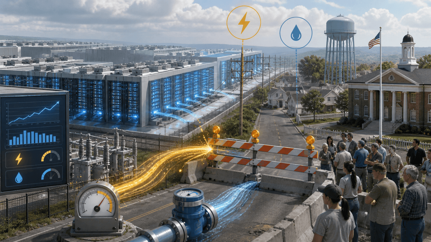 The AI Data Center Boom Has Hit a Local Political Wall
