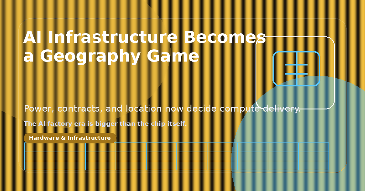 AI Infrastructure Is Shifting From Chips to Power, Geography, and Contracts