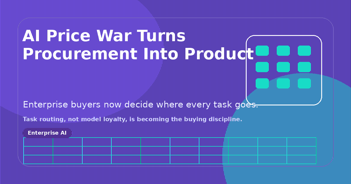 The AI Price War Is Turning Enterprise Procurement Into the Real Product