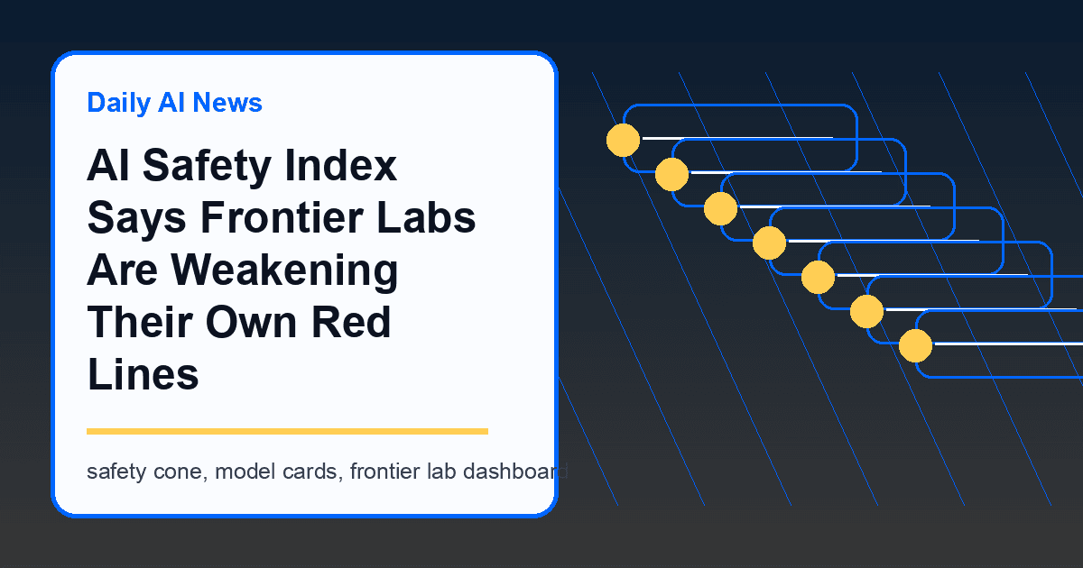 AI Safety Index Says Frontier Labs Are Weakening Their Own Red Lines
