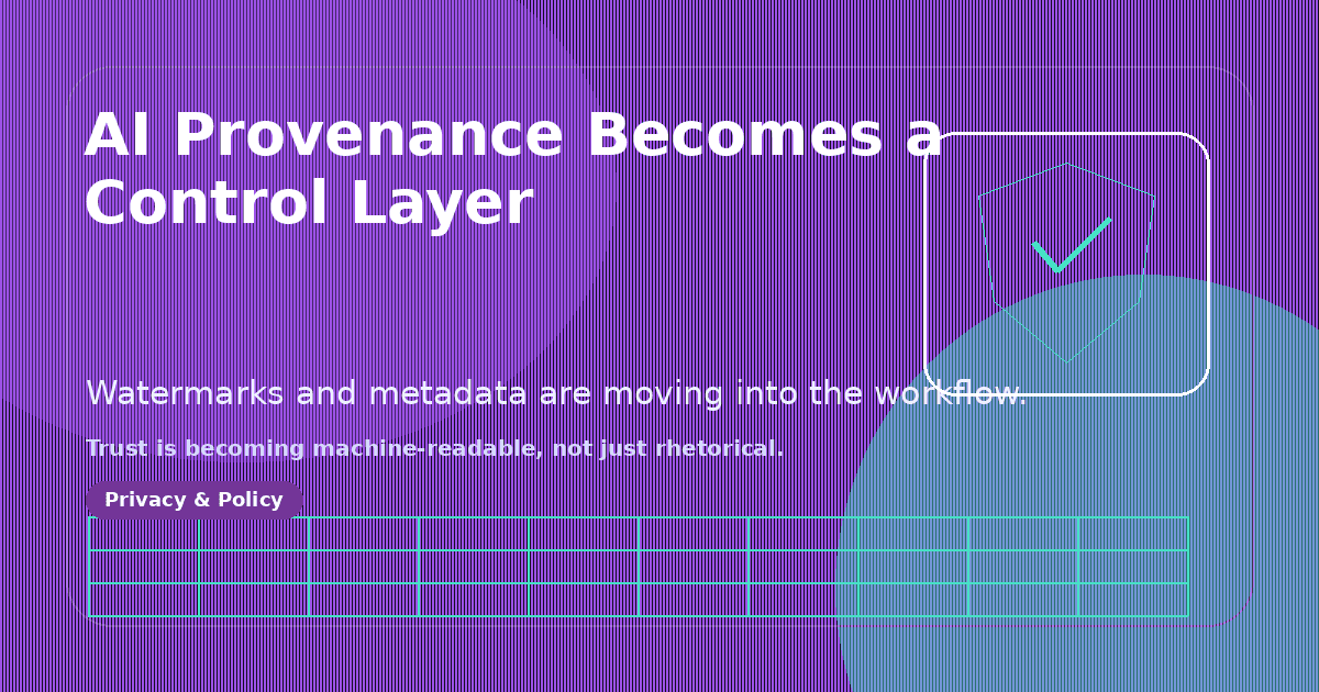 Invisible Watermarks Are Making AI Provenance a Default Control Layer