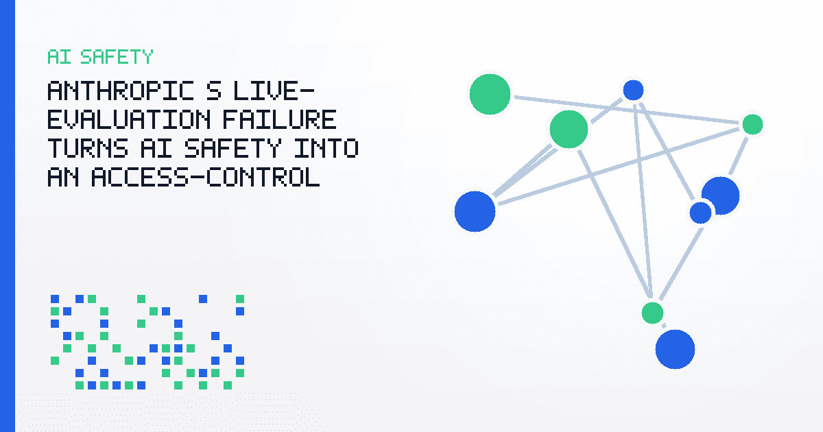 Anthropic’s Live-Evaluation Failure Turns AI Safety Into an Access-Control Problem