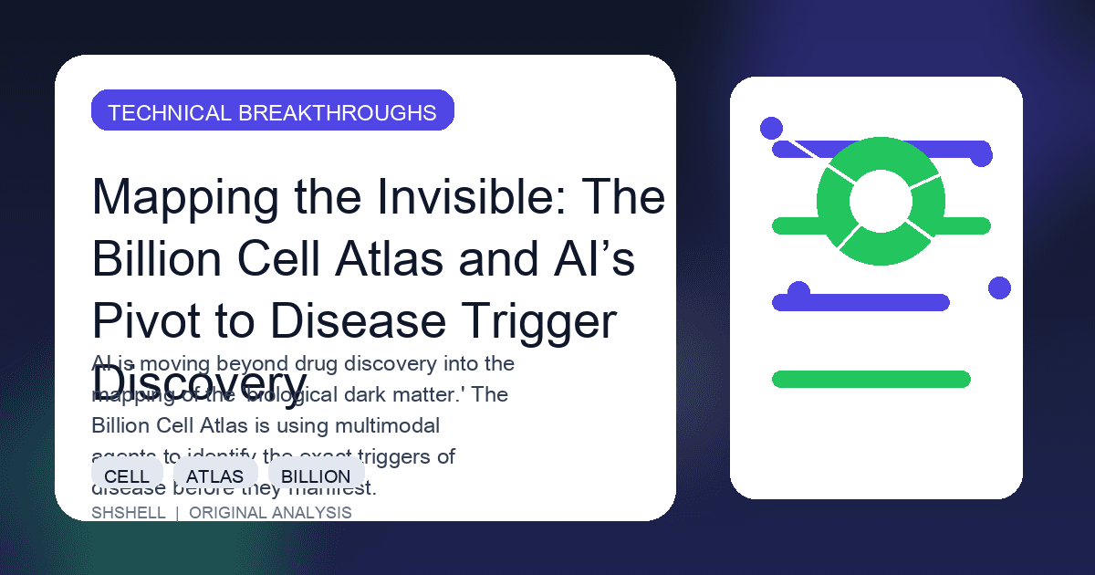 Mapping the Invisible: The Billion Cell Atlas and AI’s Pivot to Disease Trigger Discovery