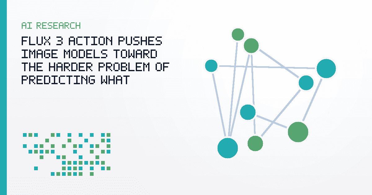 FLUX.3 Action Pushes Image Models Toward the Harder Problem of Predicting What Happens Next