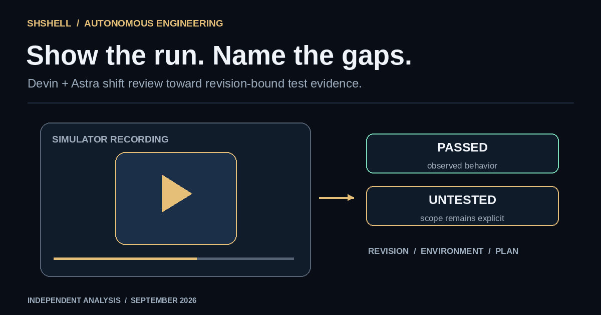 Devin's Astra Upgrade Makes Test Evidence the New Code-Review Battleground