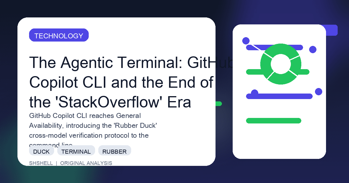 The Agentic Terminal: GitHub Copilot CLI and the End of the 'StackOverflow' Era