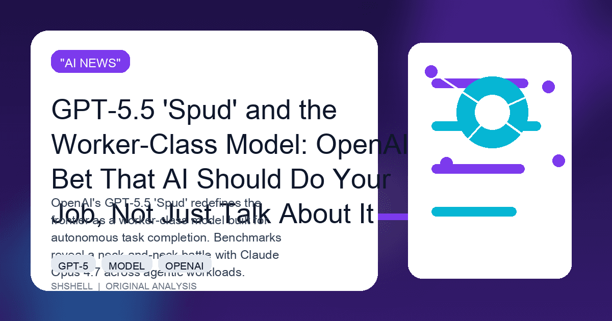 GPT-5.5 'Spud' and the Worker-Class Model: OpenAI's Bet That AI Should Do Your Job, Not Just Talk About It