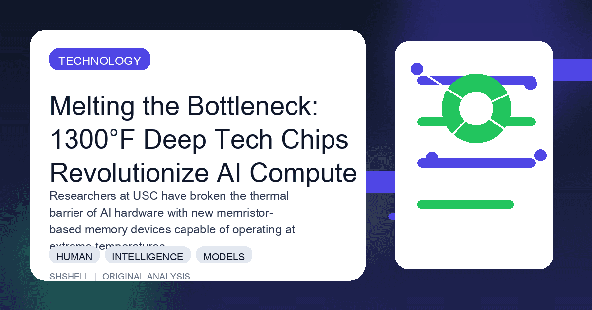 Melting the Bottleneck: 1300°F Deep Tech Chips Revolutionize AI Compute