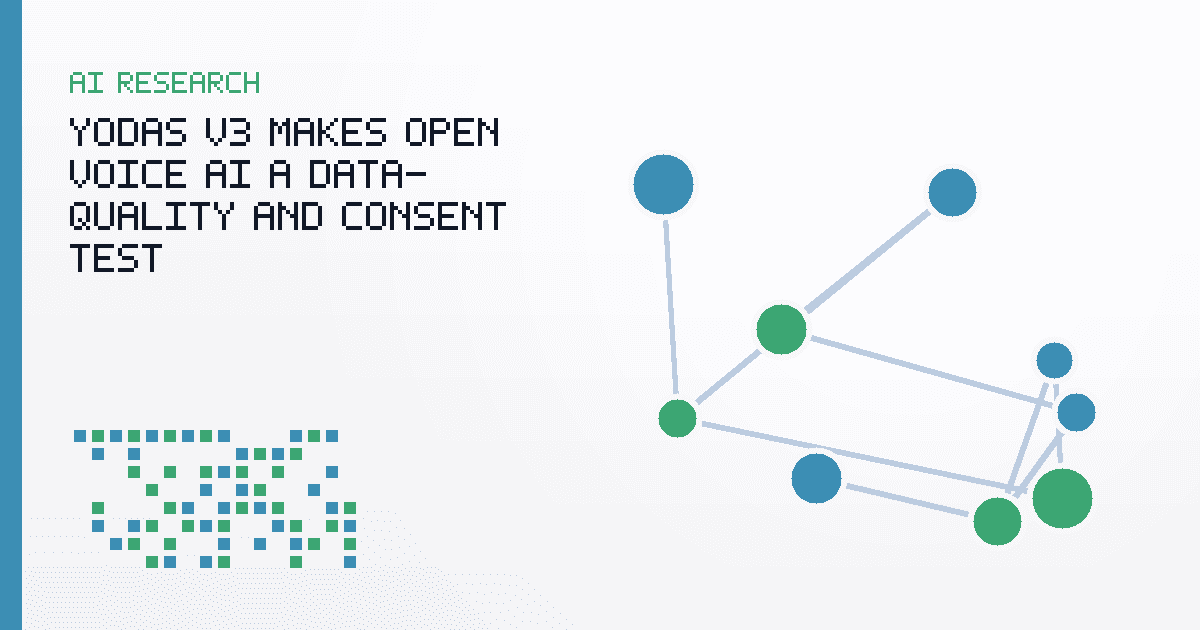 YODAS v3 Makes Open Voice AI a Data-Quality and Consent Test