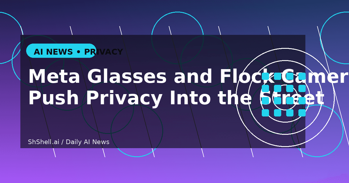 Meta’s Glasses and Flock’s Cameras Show the Privacy Fight Has Moved Into the Physical World
