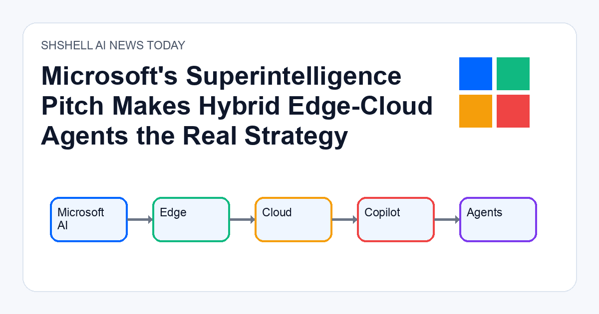 Microsoft's Superintelligence Pitch Makes Hybrid Edge-Cloud Agents the Real Strategy