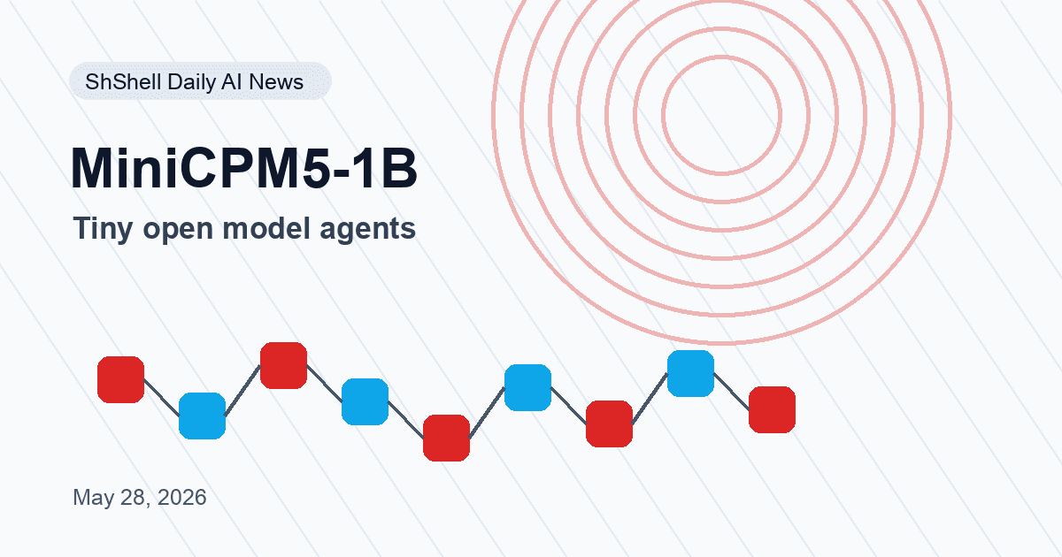 MiniCPM5-1B Shows Why Tiny Open Models Are Becoming Agent Infrastructure