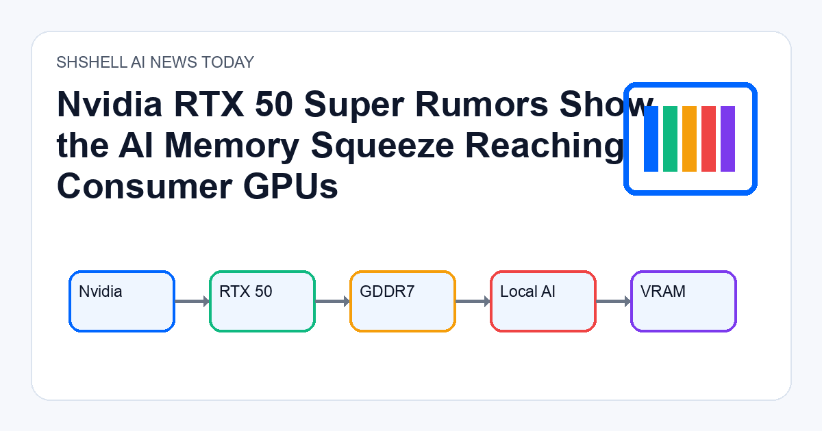 Nvidia RTX 50 Super Rumors Show the AI Memory Squeeze Reaching Consumer GPUs
