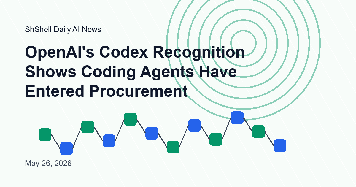 OpenAI's Codex Recognition Shows Coding Agents Have Entered Procurement