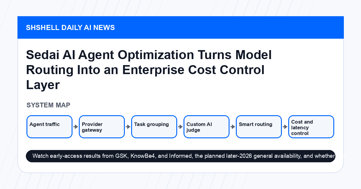 Sedai AI Agent Optimization Turns Model Routing Into an Enterprise Cost Control Layer