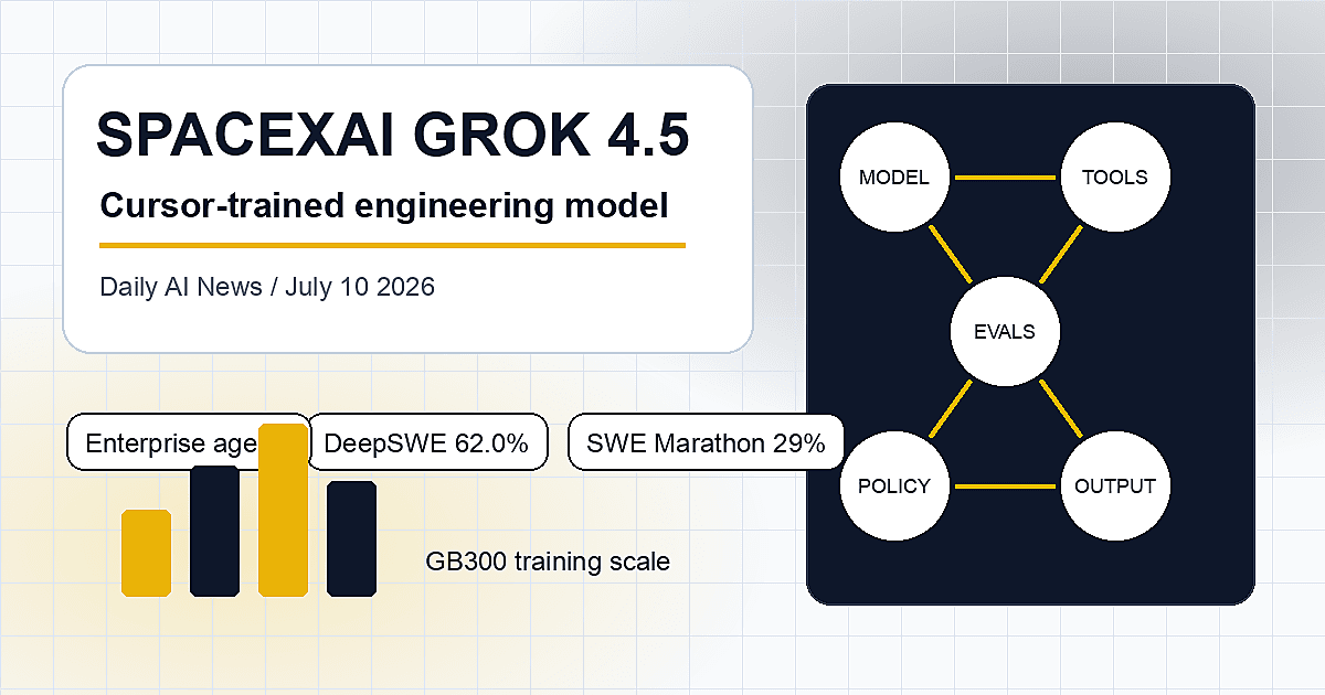 SpaceXAI Grok 4.5 Uses Cursor and Nvidia GB300 Scale to Chase Enterprise Coding Agents